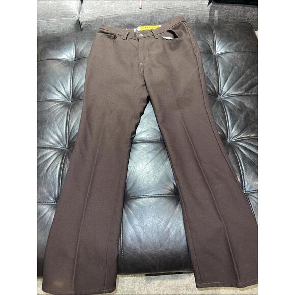 Vintage 90s Levis SilverTab Flare Pants Womens 30x30 Brown USA Y2K Polyester - Picture 1 of 7